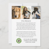 Stilvolles Gala Custom Event Logo Foto Schwarz-wei Einladung (Rückseite)