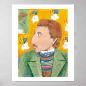 Stilvolles Gauguin-Malerportret | Poster (Vorne)