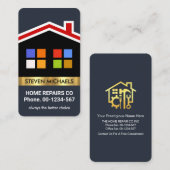 Stilvolles Gebäude Roof Window Gebäude Visitenkarte (Vorne/Hinten)