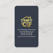 Stilvolles Gebäude Roof Window Gebäude Visitenkarte (Rückseite)