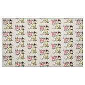 Stilvolles gelbes Labrador Stoff (Fat Quarter (45,7 x 55,9 cm))