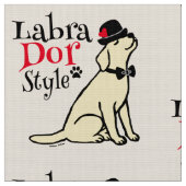 Stilvolles gelbes Labrador Stoff (Nahaufnahme)
