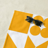 Stilvolles gelbes, modernes geometrisches Muster Strandtuch (Beispiel)