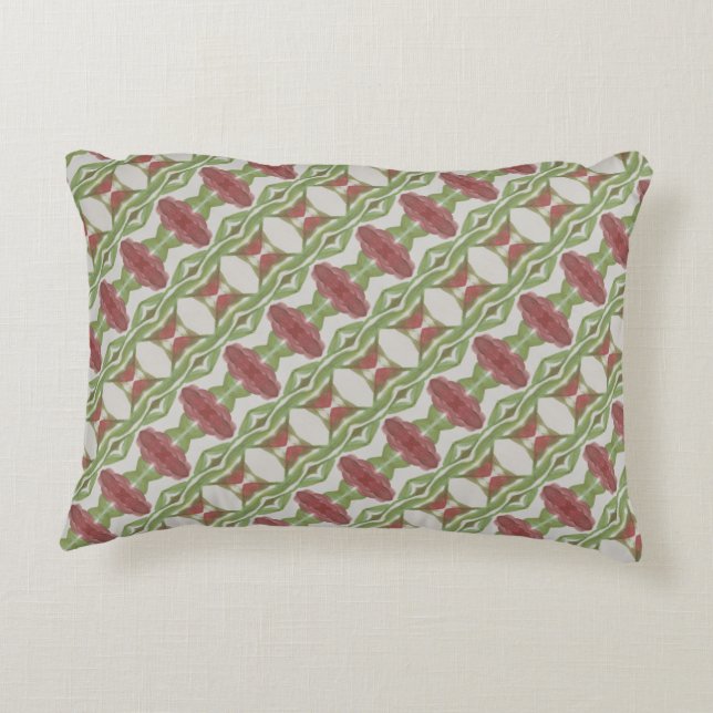 Stilvolles Gemustertes Design Dekokissen (Rückseite)