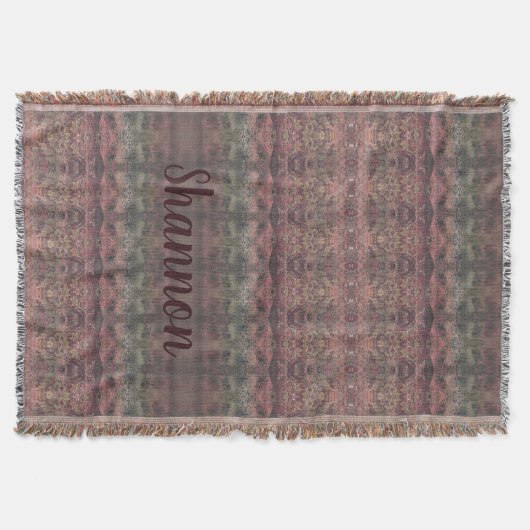 Stilvolles Gemustertes Design mit Namenstyppografi Decke (Vorderseite)