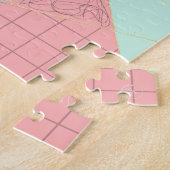 Stilvolles geometrisches goldenes Dreieck Puzzle (Seite)