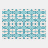 Stilvolles geometrisches Muster der mittleren Mod  Geschenkpapier Set (Vorderseite)