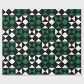 Stilvolles geometrisches Muster Geschenkpapier (Flach)