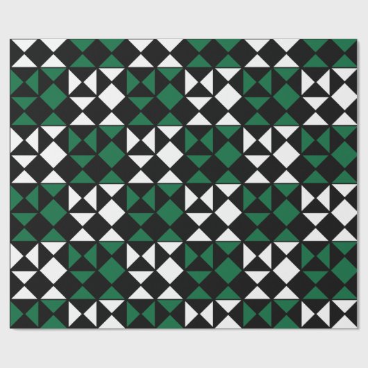 Stilvolles geometrisches Muster Geschenkpapier (Flach)