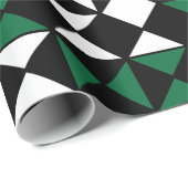 Stilvolles geometrisches Muster Geschenkpapier (Rolleneckpunkt)