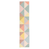 Stilvolles geometrisches Muster im Herbst-Erdton Kurzer Tischläufer (Vorderseite)