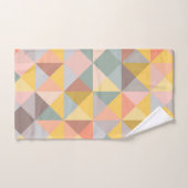 Stilvolles geometrisches Muster in den Erdtönen de Badhandtuch Set (Handtuch)