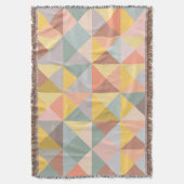 Stilvolles geometrisches Muster in erdigen neutral Decke (Vorderseite Vertikal)