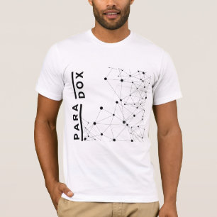 Stilvolles geometrisches Polygondesign mit Paradox T-Shirt