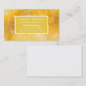 Stilvolles Geschäft mit glänzendem Haar und Schmin Visitenkarte (Vorne/Hinten)