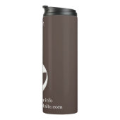 Stilvolles Geschäft | Mocha Mousse | Custom Thermosbecher (Nach rechts gedreht)