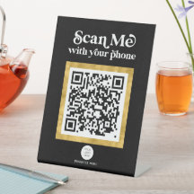 Stilvolles Geschäftszeichen des QR-Codes für moder