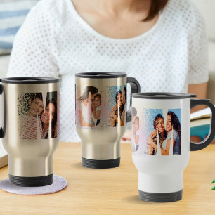 Stilvolles Geschenk für Mama Personalisiertes Foto Reisebecher