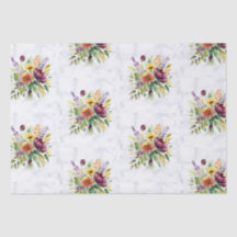 Stilvolles Geschenk Wrap Bouquet Marmordesign