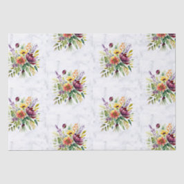 Stilvolles Geschenk Wrap Bouquet Marmordesign Seidenpapier