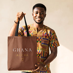 Stilvolles Ghana Accra Monogramm-Design - Westafri Tasche