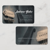 Stilvolles Gitarrenmusikstudio Nashville Musician Visitenkarte (Vorne/Hinten)