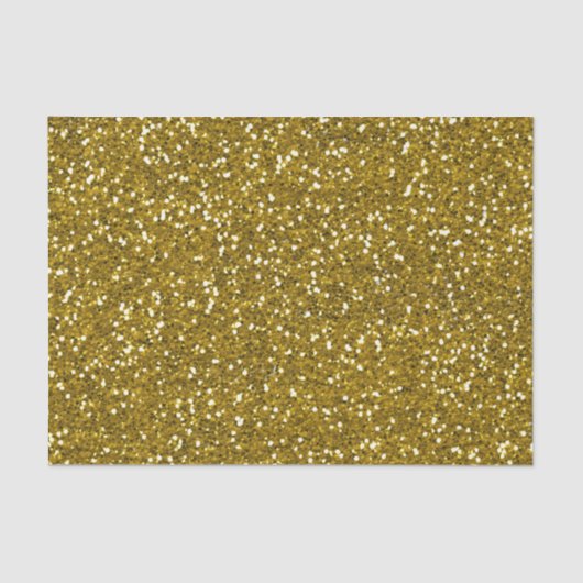 Stilvolles Glitzer-Gold Seidenpapier (Vorderseite)