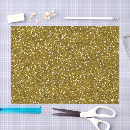 Stilvolles Glitzer-Gold Seidenpapier (Handwerk)