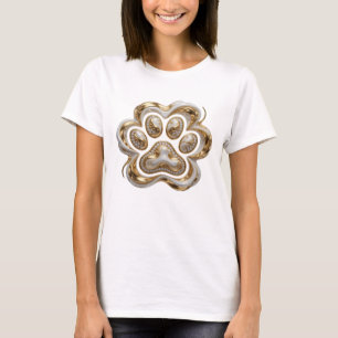 Stilvolles Gold ABSTRACT ART Design T-Shirt