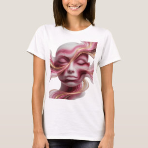 Stilvolles Gold ABSTRACTE KUNST Abstrakte Gestaltu T-Shirt