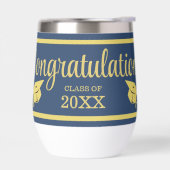 Stilvolles Gold auf Graduierungsklappen der Marine (Links)