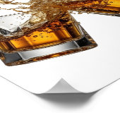 Stilvolles Gold CHEERS Design Poster (Ecke)