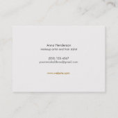 Stilvolles Gold Circle Logo, Moderner Designer, Sc Visitenkarte (Rückseite)