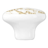 Stilvolles Gold Jungle Wild Animals Muster Keramikknauf (Seitenansicht)