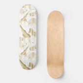 Stilvolles Gold Jungle Wild Animals Muster Skateboard (Vorderseite)