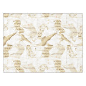 Stilvolles Gold Jungle Wild Animals Muster Tischdecke (Vorderseite (Horizontal))