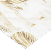 Stilvolles Gold Jungle Wild Animals Muster Tischdecke (Schrägansicht)