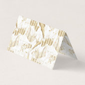 Stilvolles Gold Jungle Wild Animals Muster Visitenkarten (Rückseite)