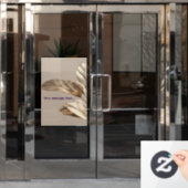 Stilvolles Gold Leaf Fensteraufkleber (Büro Tür)