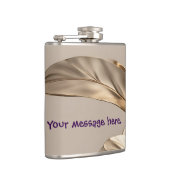 Stilvolles Gold Leaf Flachmann (Rechts)