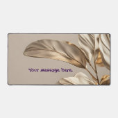 Stilvolles Gold Leaf Schreibtischunterlage (Vorderseite)