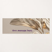 Stilvolles Gold Leaf Yogamatte (Vorderseite (Horizontal))