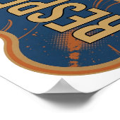 Stilvolles Gold RESPECT Design Poster (Ecke)