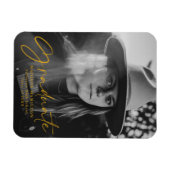 Stilvolles Gold Script Abschluss Announcement Foto Magnet (Horizontal)