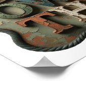 Stilvolles Gold-Wachstums-Slogandesign Poster (Ecke)