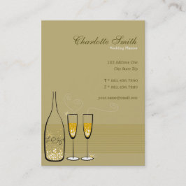 Stilvolles goldenes sprudelndes nobles modernes visitenkarte