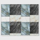 Stilvolles goldfarbenes Marmormuster Geschenkpapier (Flach)