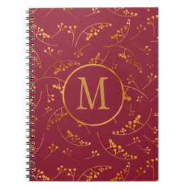 Stilvolles, goldfarbenes Muster Notizblock