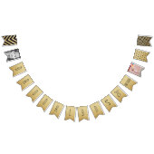 Stilvolles GoldGlitzer-Foto u. 21. Wimpelkette (Alle)