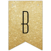 Stilvolles GoldGlitzer-Foto u. 21. Wimpelkette (Dritte Fahne)